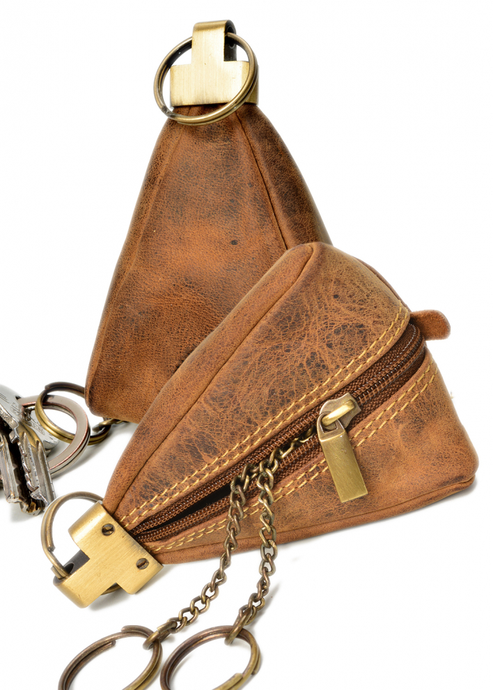Vintage Schlüsselbeutel Leder